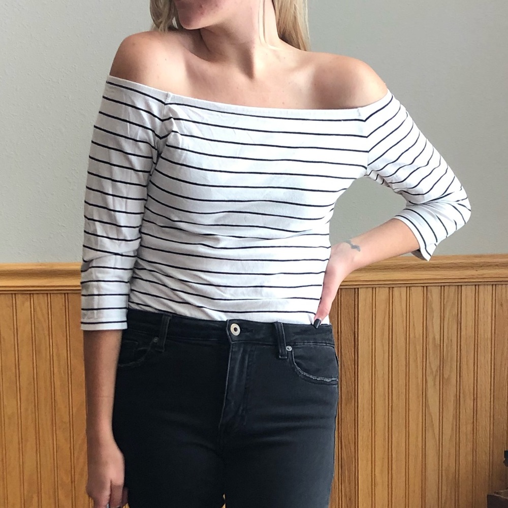 Express Striped Bodysuit - Picture 4 of 11